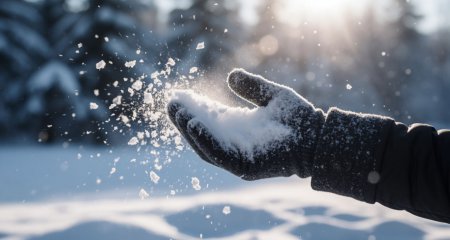 Зима — снег — свежесть